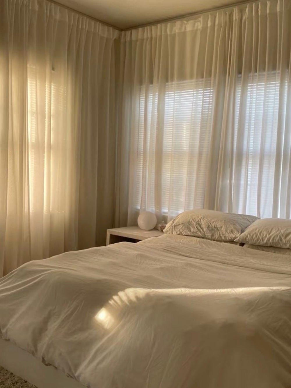 Hilja Semi-Sheer White Curtains Ikea x4 - New